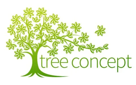 Tree Concept 스톡 일러스트