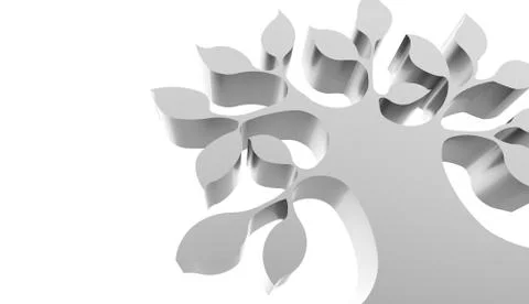 Tree concept rendered on white background Stock Illustration