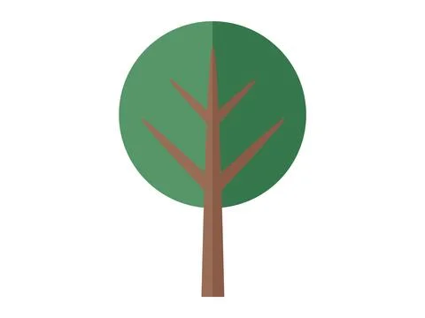 Tree. The concept tree serves as metaphor for strength, stability, and growth Stock Illustration