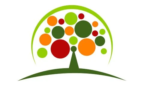Tree Conservation Template Illustrazione stock