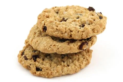 Tree cookie on white background Stock Photos