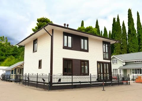 Tree cottages Stock Photos