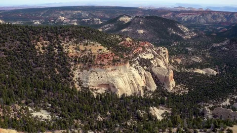 Tree Covered Canyon in Dixie National Forest Stock Footage 75871645