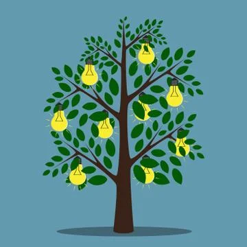 Tree of creativity Stock Illustration