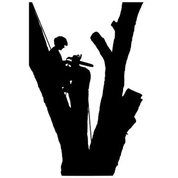 Tree Cutter Stock Illustration