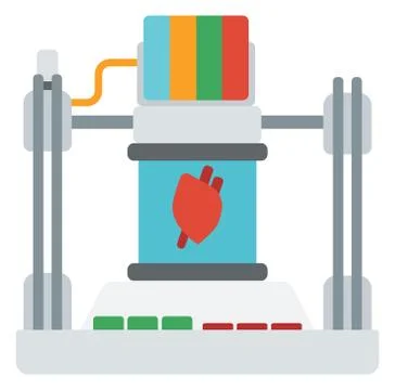 Tree D printing Illustrazione stock