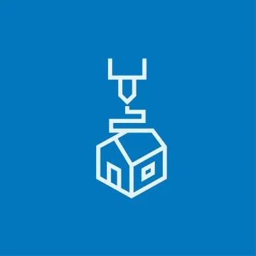 Tree D printing line icon イラスト素材