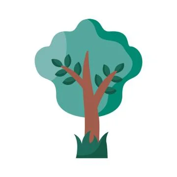 Tree detail style icon vector design Stock Illustration
