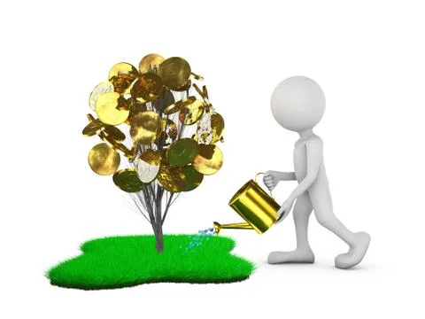 Tree with dollar coins Stock Illustration