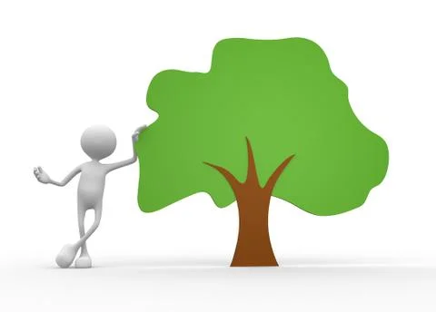 Tree  drawing Stock Illustration