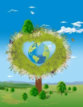 Tree of the Earth Stock Illustration