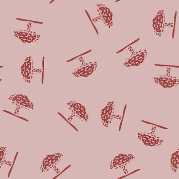 Tree eco conscious glyph vector seamless pattern 스톡 일러스트