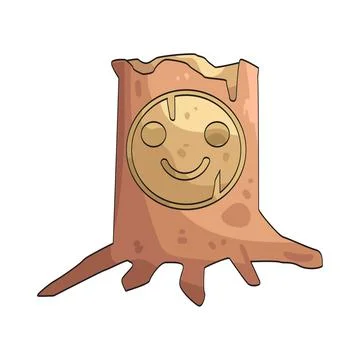 Tree face illustration Stock Illustration