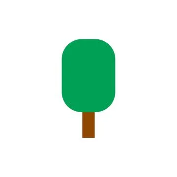 Tree flat icon. Vector illustration isolated on white background. 스톡 일러스트