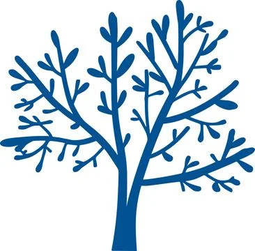 Tree flat style isolate on background 스톡 일러스트