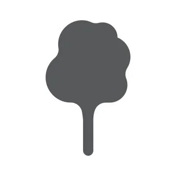 Tree Flat Vector Icon Stock Illustration