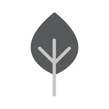 Tree Flat Vector Icon Stock Illustration