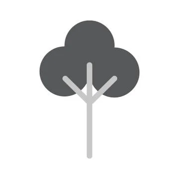 Tree Flat Vector Icon Illustrazione stock