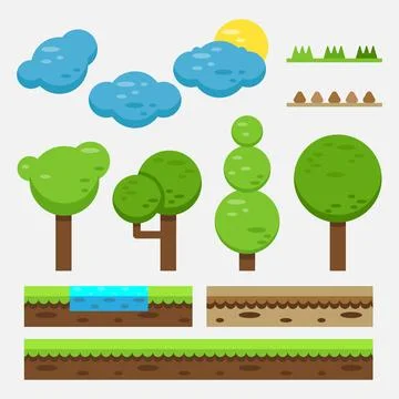 Tree Game Item Stock Illustration