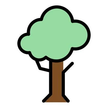 Tree gardening icon vector flat Illustrazione stock