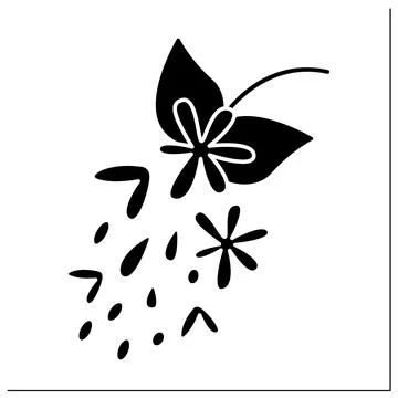Tree glyph icon Stockillustratie