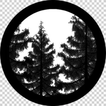 Tree Gobos light Forest Trees Stock-Illustration