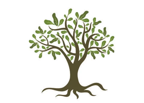 Tree with green Stock Illustration