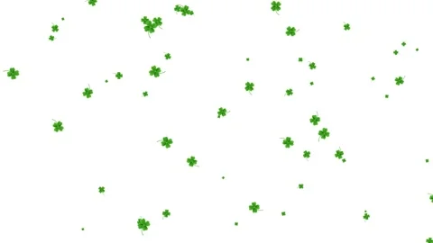 Tree Green Leaves Falling Down Background, Realistic Nature Animation. Vidéo 336613353