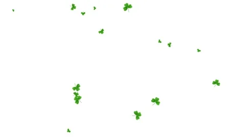 Tree Green Leaves Falling Down Background, Realistic Nature Animation. 库存影片 336613581