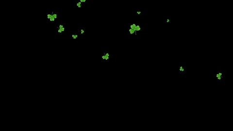 Tree Green Leaves Falling Down Background, Realistic Nature Animation. Vídeos de archivo 336613582
