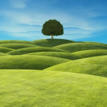 A tree with green leaves Stock Illustration