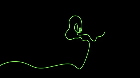 Tree green light. wire of continuous one line idea Tree green light. Video stock 261492761