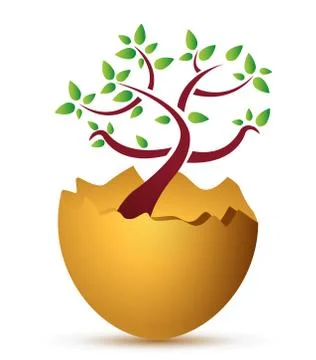 Tree growing concept illustration design Stock Illustration