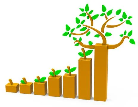 The tree growth Illustrazione stock