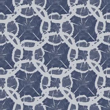 Tree growth rings seamless pattern - abstract nature seamless texture Illustrazione stock