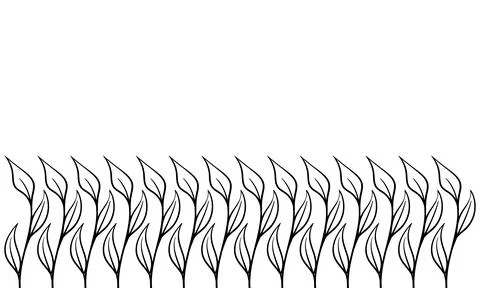 Tree hand drawn background Stock Illustration