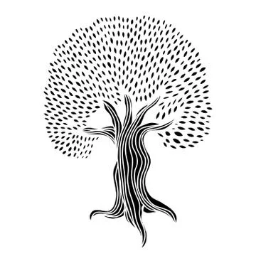 Tree Hand drawn Stockillustratie