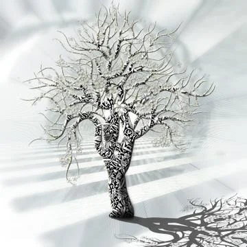 Tree of happiness Stock Illustration