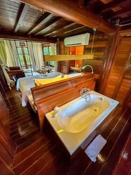 Tree House in Camping field in Khao Yai in Thailand Stock Photos