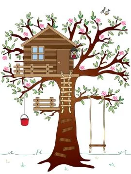 Tree house Stock Illustration