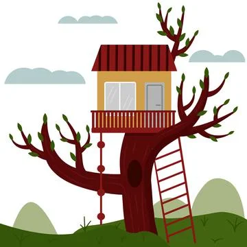 Tree house Stock Illustration