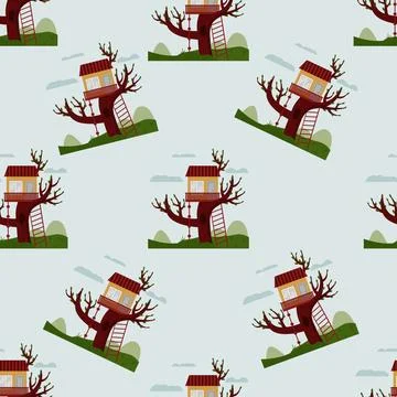 Tree house Stock Illustration