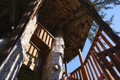 Tree house. Stock Photos