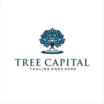 Tree Human Logo Design Idea Stock Illustration