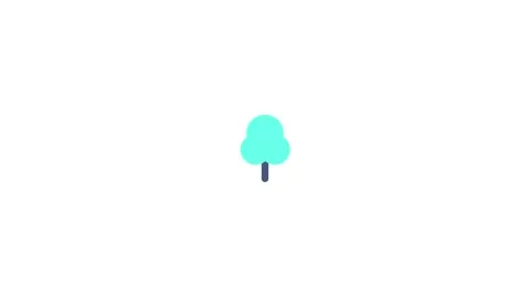 Tree icon animation for video motion graphics 库存影片 205199279