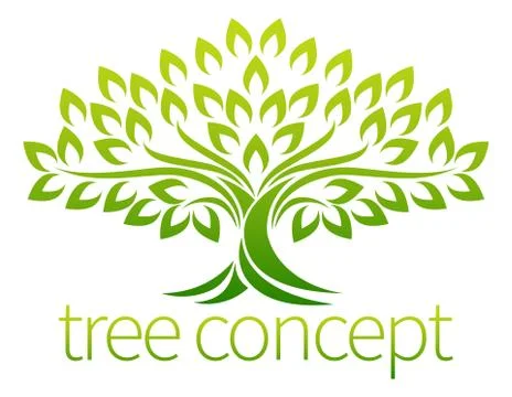 Tree Icon Concept Illustrazione stock