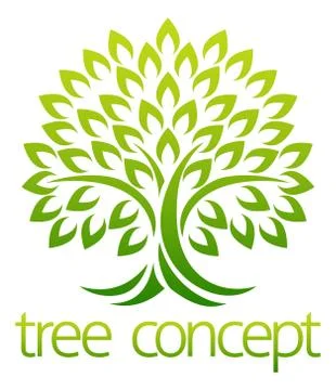 Tree Icon Concept Stock Illustration