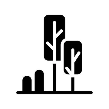 Tree icon. Concept of nature, growth, and environment. Stock Illustration