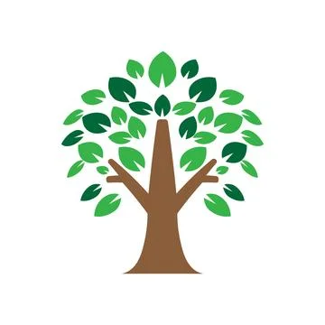 Tree icon design template isolated illustration Stock Photos