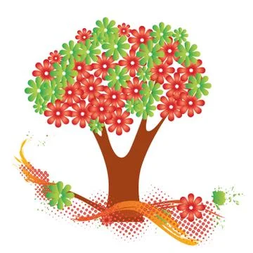 Tree icon designs Stock Illustration